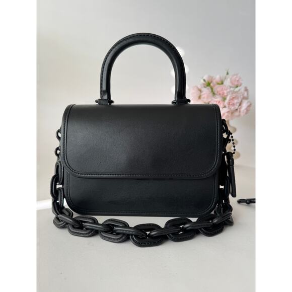 Coach Rogue Top Handle Bag Matte Blackout - Picture 1 of 10